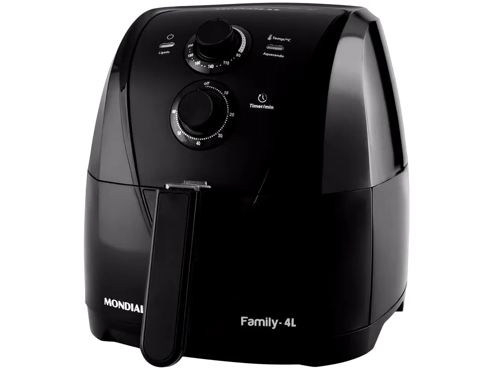 [Magalu] Fritadeira Eltrica Sem leo/Air Fryer Mondial - Afn-40-Bf Preta Com Timer